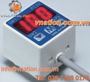 mechanical pressure switch / for gas / with digital display