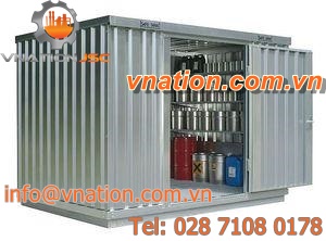 sheet steel intermodal container / galvanized steel / hazardous goods / storage