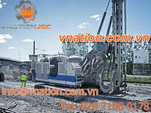 deep-stabilization drilling rig / crawler / rotary / hydraulic