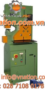 hydraulic punching and shearing machine / manual / plate / universal