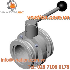 butterfly valve / lever / flow control / isolation