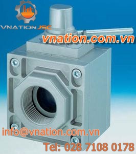 butterfly valve / manual / control / for gas