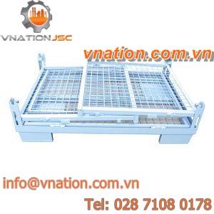 transport pallet box / folding / stacking / wire mesh