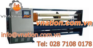 adhesive tape cutting machine / rotary blade / double table / servo-driven