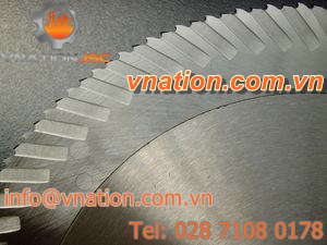 circular saw blade / for non-ferrous metals / for aluminum / segmented