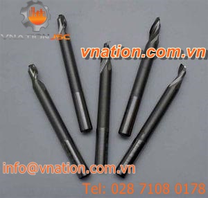 solid drill bit / for aluminum / for PVC / carbide