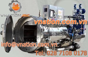 process sterilizer / rotary / for the food industry