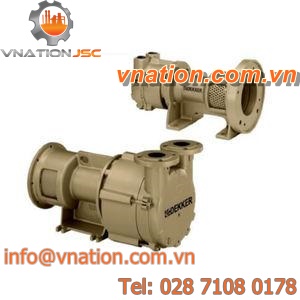 liquid ring vacuum pump / lubricated / single-stage / monobloc