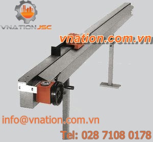 belt conveyor / roller / horizontal / unloading