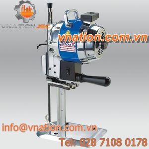 manually-controlled cutting machine / for fabrics / straight-knife