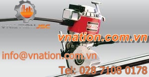 manually-controlled cutting machine / profile / for fabrics / knife