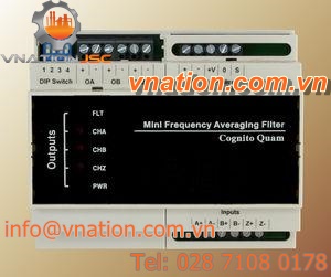 signal frequency averaging filter / feed-through / process / particulate