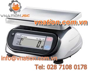 benchtop scales / with LCD display / stainless steel / waterproof