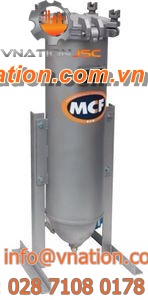 disc electro-magnetic separator / particle / for gas collection / self-cleaning