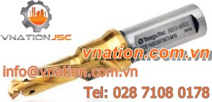 insert drill bit / carbide / step / helical