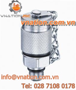 threaded fitting / straight / test