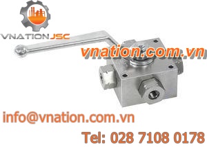 ball valve / lever / selector / high-pressure