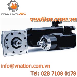 synchronous electric servo-gearmotor / hollow-shaft / orthogonal / planetary