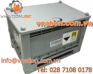 plastic pallet box / used battery collection / storage / lid stacking