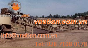 belt conveyor / for the mining industry / mobile / horizontal