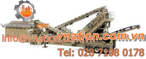 linear vibrating screener / for bulk materials / for mobile applications / for mining