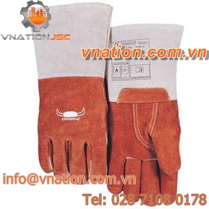 welding gloves / fire-retardant / synthetic fiber