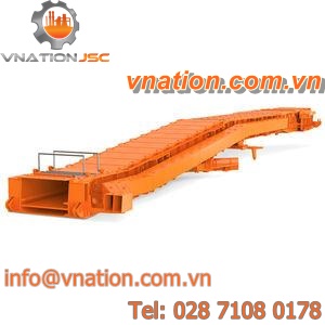 belt conveyor / mobile / high-capacity / inclined