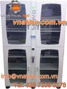 storage cabinet / free-standing / hinged door / metal