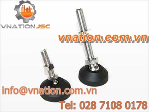 machine foot / adjustable / stainless steel