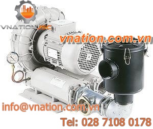 rotary vane vacuum pump / oil-free / single-stage / pneumatic
