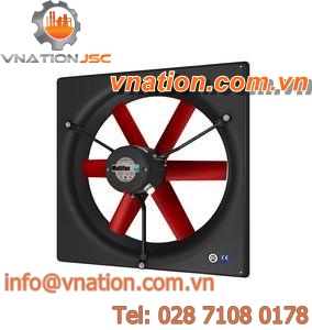 wall-mounted fan / axial / ventilation / industrial