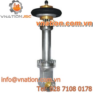 gate valve / pneumatic / for LNG / stainless steel