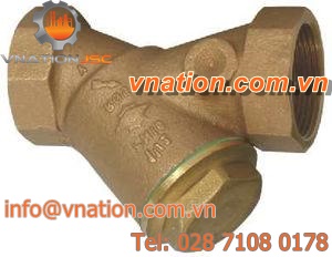 gas filter / strainer / thread connection / Y