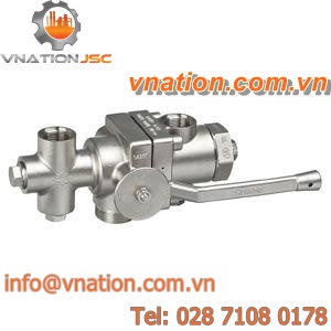 ball valve / lever / diverter / for oxygen