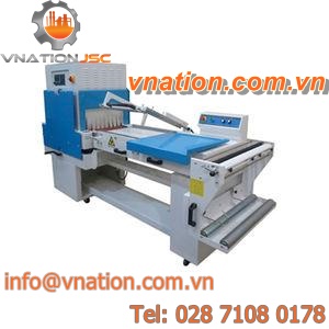 semi-automatic shrink wrapping machine / with shrink tunnel / high-speed