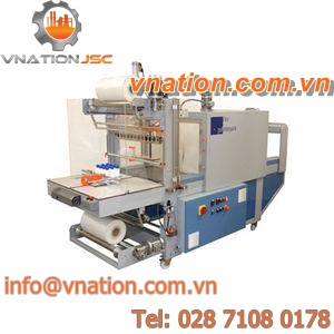 semi-automatic sleeve wrapping machine / with heat shrink film / with shrink tunnel