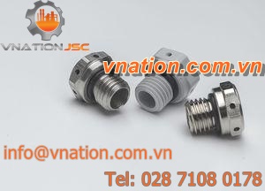 ventilation plug / threaded / polyamide / brass