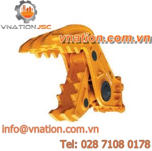 waste concrete pulverizer / plastics / vertical / for excavators