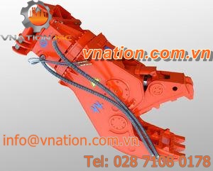 hydraulic concrete pulverizer / rotor / for cement / vertical