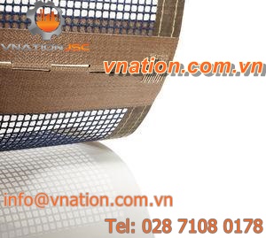 wire mesh conveyor belt / fiberglass / high-resistance