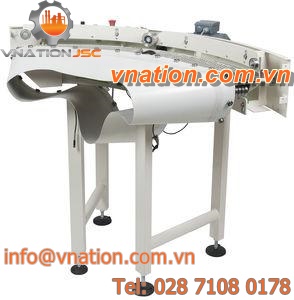 belt conveyor / modular / horizontal / curved