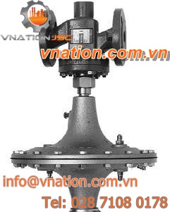 diaphragm valve / electrically-actuated / pressure-control