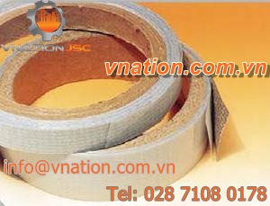 double-sided adhesive tape / for woven fabric / conductive