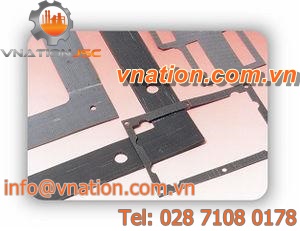 flat seal / EMI shielding / metal / for electrical connectors