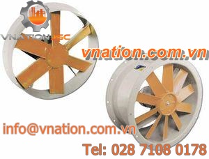 axial fan / ventilation / steel / for circular ducts