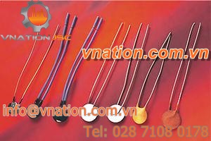 NTC thermistor / epoxy-encapsulated / for liquids / for gas