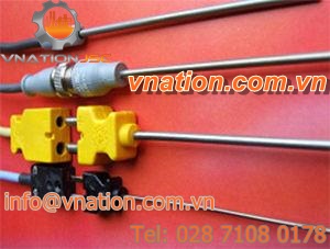 J type thermocouple / K type / high-temperature / for gas