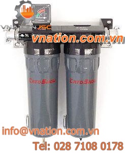 oil filter / compressed air / for the separation / pressure