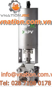 ball valve / control / for steam / process