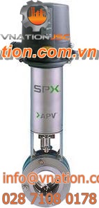 butterfly valve / pneumatic / foodstuffs